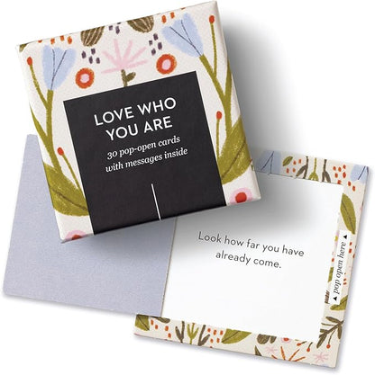 Compendium ThoughtFulls Pop-Open Cards – Love Who You Are – 30 Pop-Open Cards, Each with a Different Inspiring Message Inside