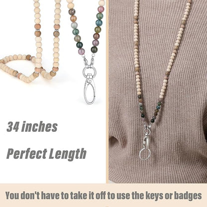 SAM & LORI Lanyards for Id Badges Lanyards for Cruise Ship Cards Teacher Lanyard Women Cute With Id Holder Keychain Lanyard Beaded Keychain Lanyard Personalized Lanyard String