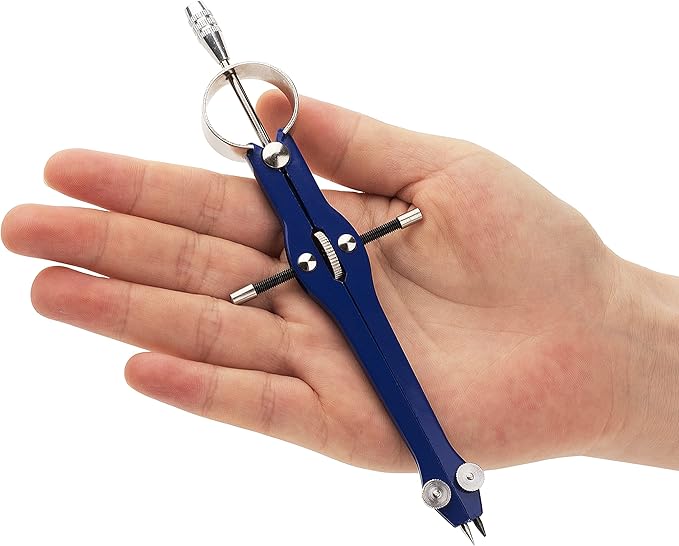 Mr. Pen- Professional Compass with Lock and Free Life TIME Lead Replacement, Compass for Geometry, Spring Bow Compass, Precision Compass Math, Drafting Compass, Compass Drawing, Metal Compass