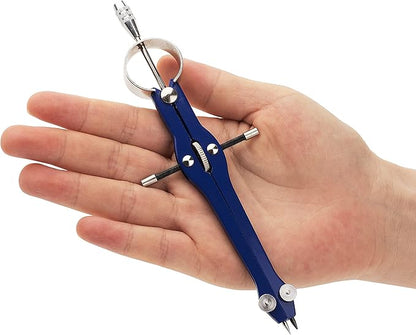 Mr. Pen- Professional Compass with Lock and Free Life TIME Lead Replacement, Compass for Geometry, Spring Bow Compass, Precision Compass Math, Drafting Compass, Compass Drawing, Metal Compass