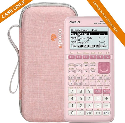 Aproca Pink Hard Storage Portable Case, for Casio fx-9750GIII, Standard Graphing Calculator