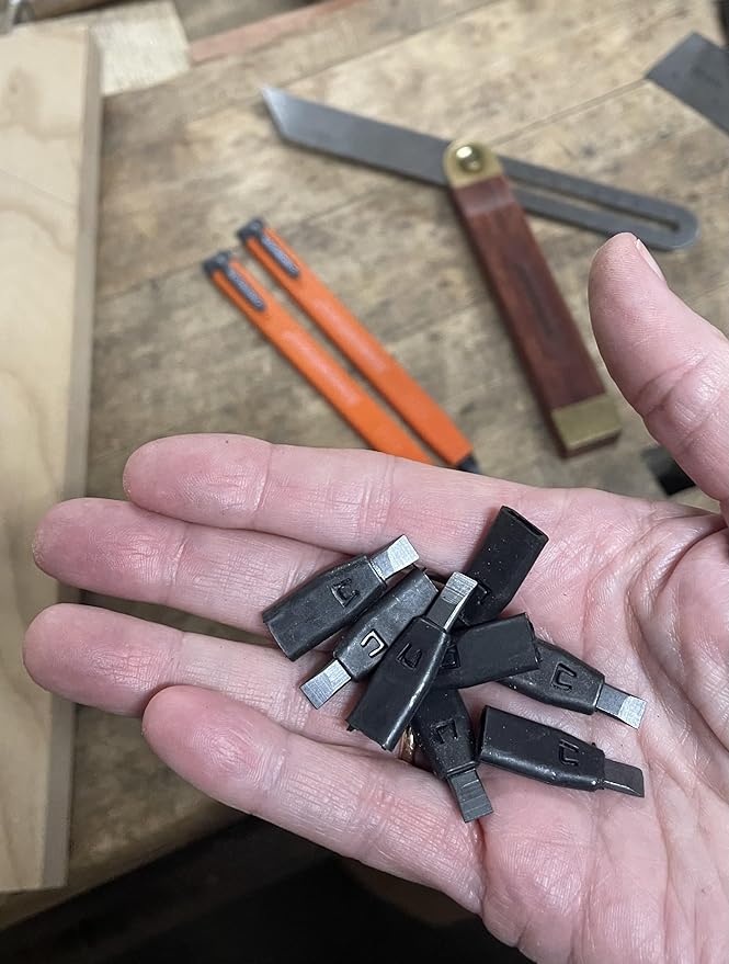 Swanson Tool Co CP216 AlwaysSharp Refillable Mechanical Carpenter Pencil, Two Pack, with 8 More Replacement Black Graphite Tips