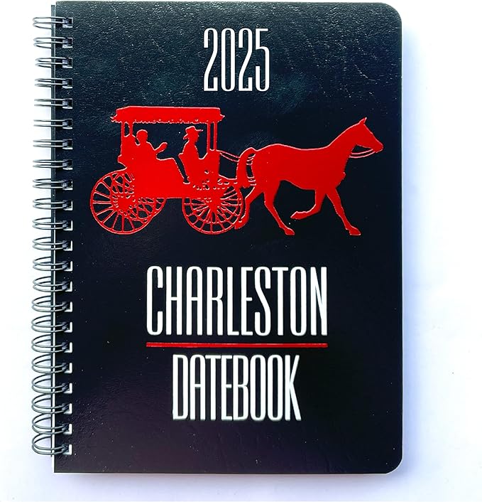 2025 Datebook & City Themed Planner – Resource Guide with Daily, Weekly & Monthly Views – 3-Year Reference Calendar - Multi-Purpose Travel Notebook Guide & Adventure Diary (Charleston '25)
