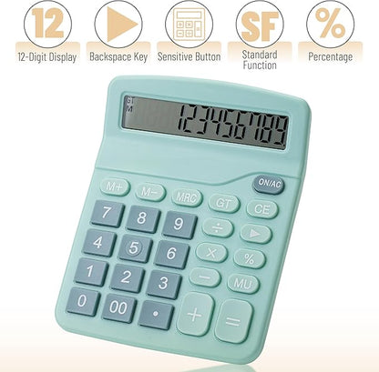 Mr. Pen- Calculator, Blue, Calculators Large Display, Standard Function Calculator, 12-Digit, Calculators Desktop, Office Calculator, Desktop Calculator, Desk Calculator Large Display, Blue Calculator