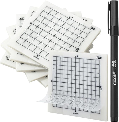 Mr. Pen- Transparent Graph Paper Sticky Notes, 300 Sheets, 3x3 Inch, Graph Sticky Notes, Math Graph Paper, Graphing Sticky Notes, Grid Sticky Notes, Grid Notepad, Mini Graph Paper
