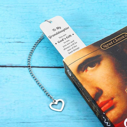 Christmas Bookmarks for Girls Kids, Stocking Stuffers for Granddaughter Teens 16-18, Christmas Gifts for Granddaughter, Granddaughter Gifts from Grandma, Birthday Gifts for Granddaughter