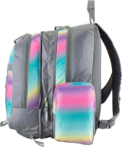 Eastsport Extra Large Backpack Expandable Oversized For Travel Hiking Work Camping Sports Outdoors With Drawstring Bag 18x13.5x9.5 Mochila De Viaje Ombre