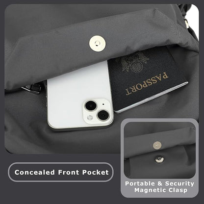 YGR Laptop Backpack for Women and Men, Waterproof Lightweight Travel Daily Rucksack Casual 15.6 inches Computer Bags for College, Grey