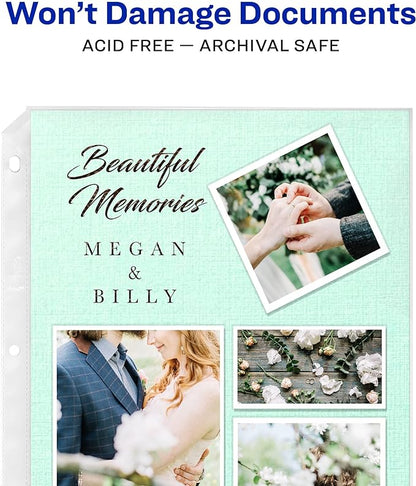 Avery Clear Standard Weight Sheet Protectors, Top Load, 10 Document Protectors (75540)