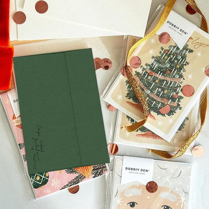 100 Pack Dark Green Envelopes 5x7, Goefun A7 Self Seal Printable Envelopes for Invitation, Photos, Bridal Shower, Wedding, 5.25 x 7.25 in, 120GSM