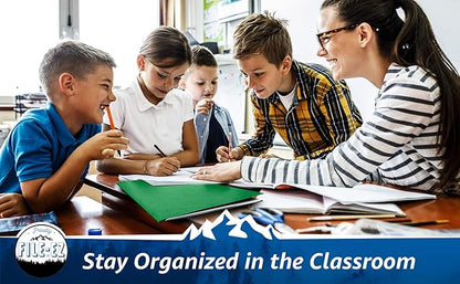 FILE-EZ Two-Pocket Folders, Green, 125-Pack, Textured Paper, Letter Size (EZ-32460)