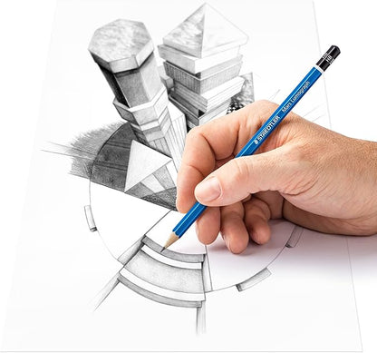 STAEDTLER Mars Lumograph HB Graphite Art Drawing Pencil, 6 Pencils