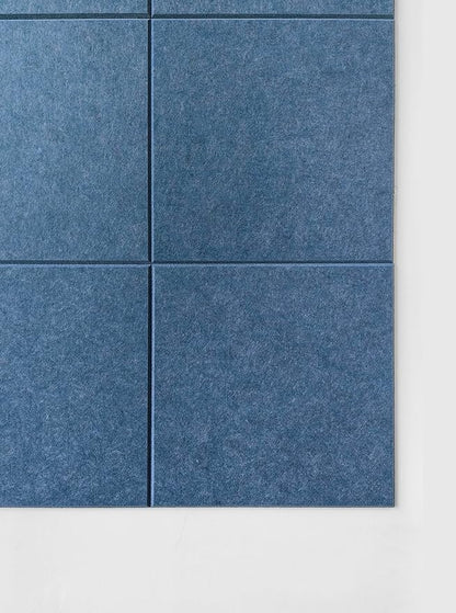 Large Cork Board Alternative - 47"x35" 12 Pack Felt Wall Tiles with Safe Removable Adhesive Tabs, Cork Boards for Walls Pin Board Tack Board Cork Board 48 x 36 for Home Office - Ocean Blue