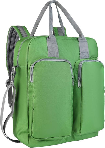 Zavothy Large Tote Bag for Women with Laptop Compartment Teacher Backpack for Women College Backpack for Men Business Work Computer Backpack fits 17 Inch Green