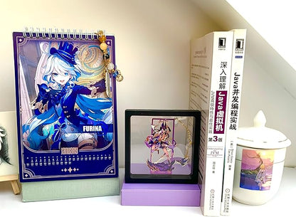 Genshin Impact Cyno Metal Bookmark - Anime Figure Merch with 3D Display Box - Birthday Gifts for Fans Friends Gamer Book Lovers