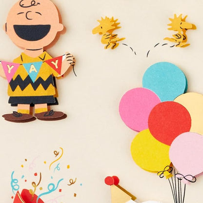 Hallmark Signature Peanuts Birthday Card (Charlie Brown and Friends)