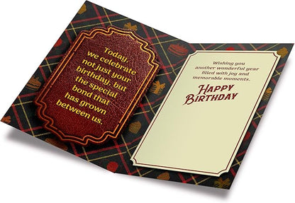 Prime Greetings Son In Law Birthday Card, Made in America, Eco-Friendly, Thick Card Stock with Premium Envelope 5in x 7.75in, Packaged in Protective Mailer