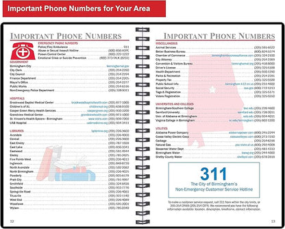 2025 Datebook & City Themed Planner – Resource Guide with Daily, Weekly & Monthly Views – 3-Year Reference Calendar - Multi-Purpose Travel Notebook Guide & Adventure Diary (Birmingham '25)
