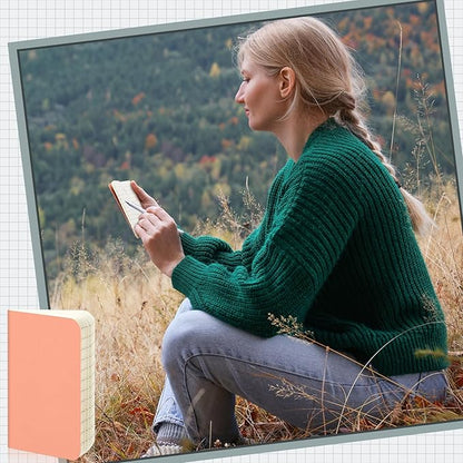 Outus 36 Pcs Pocket Notebook Mini Journal 2.5" x 4" Kraft Paper Mini Notepad Bulk Softcover Pocket Notepad Memo Diary Subject Notebooks for Student Traveler School(Morandi Color)