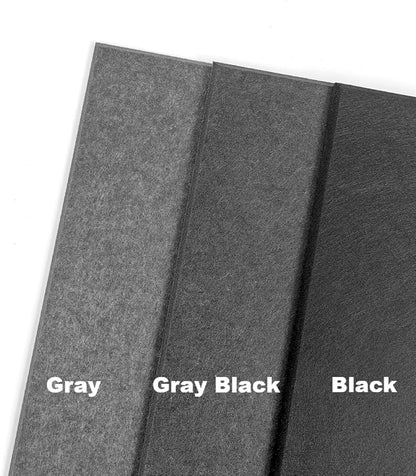 Large Cork Board Alternative - 12 Pack Felt Wall Tiles with Safe Removable Adhesive Tabs, Cork Boards for Walls Cork Board for Office Pin Board Tack Board Cork Board 48 x 36 - Black