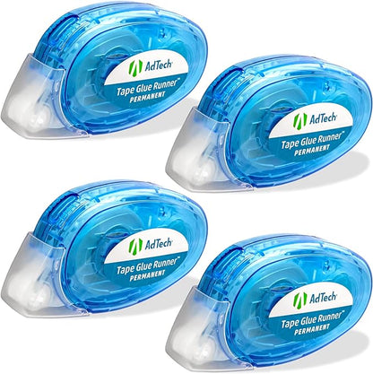 AdTech Permanent Glue Runner, 35 Yards (3-Pack) | Strong, Double-Sided Adhesive for Crafting, Scrapbooking & Office Use | Acid-Free, Reliable Bond