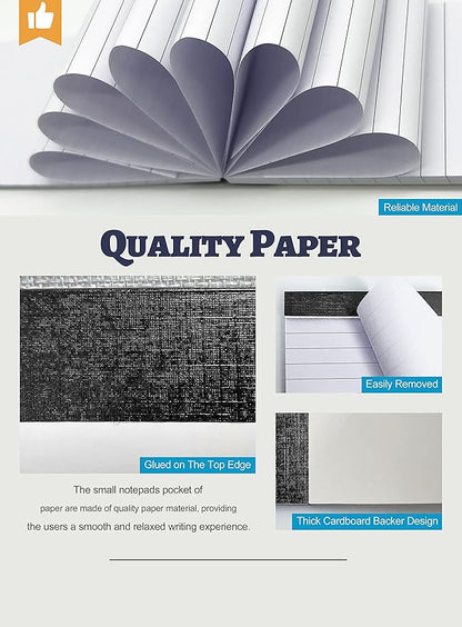10 Pack Notepad Small Lined Writing Notepads 4 x 6 Inch Memo Pads Refills Paper Tear off Note Pads 4 x 6” Scratch Pads Server Writing Pad Small Notebook with 30 sheets in Each Pad for School Office