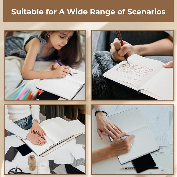 Lined Leather Journals for Writing B5 Large Journaling Notebooks with 100 GSM Thick Paper Journal Notebook for Men & Women with Buckle Closure Travel Work Note Taking Diary, 7.28" x 10.23", Blue