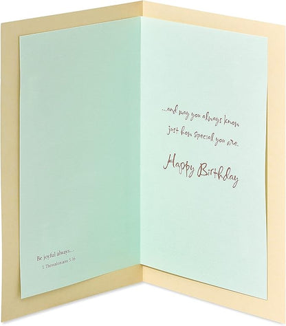 American Greetings Religious Birthday Card (Beach)