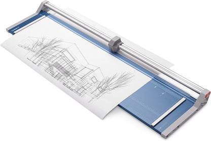 Dahle 558 Professional Rotary Trimmer, 51" Cut Length, 12 Sheet Capacity, Self-Sharpening, Dual Guide Bar, Automatic Clamp, German Engineered Paper Cutter