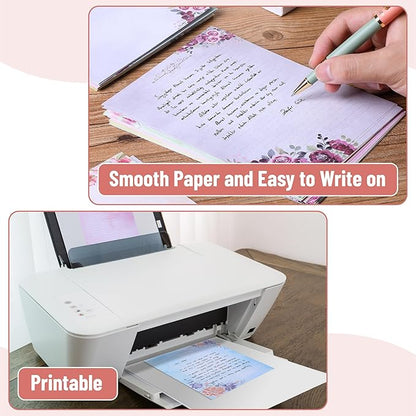 Mr. Pen- Stationery Writing Paper with Envelopes, 48 Letter Writing Paper with 24 Envelopes, Cute Stationary Set for Writing Letters, Stationary Paper, Writing Paper Stationary, Letter Set