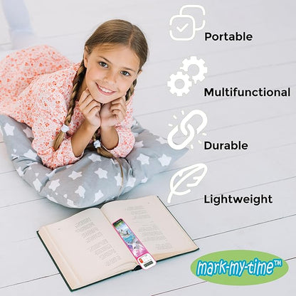 Mark-My-Time - Digital Bookmark - Mark My Time Reading Timer and Bookmark for Kids, Cool Bookmarks and Reading Incentives, Christmas Gift & Stocking Stuffer for Book Lovers - 3D Enchanted Horses