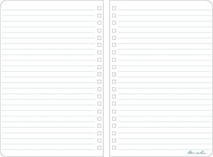 Rite in the Rain Weatherproof Side Spiral Notebook, 4.625" x 7", Yellow Cover, Journal Pattern, 3 Pack (No. 393L3)