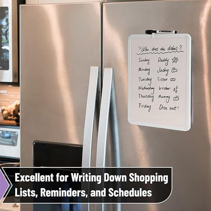 Mr. Pen- Dry Erase Board, 14” x 11” with a Black Dry Erase Marker, Small Mini White Board for Kids, Students