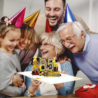85th Birthday Card for Men Women, Funny 3D Pop Up 85th Birthday Gifts for Grandma Mom Dad, Back In 1940 Happy 85 Year Old Birthday Decorations Cards for Her Him