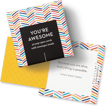 Compendium ThoughtFulls Pop-Open Cards — You’re Awesome — 30 Pop-Open Cards, Each with a Different Inspiring Message Inside