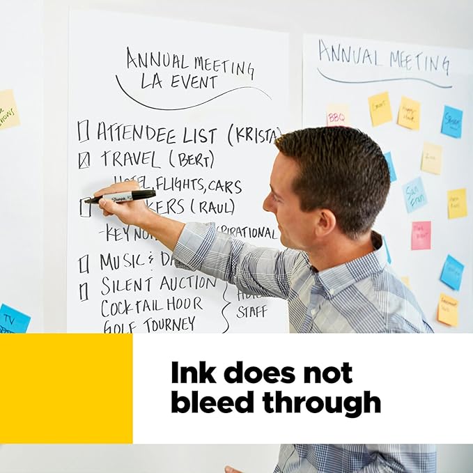 Post-it Super Sticky Easel Pad, 25 x 30 Inches, 30 Sheets/Pad, 6 Pads, Large White Premium Self Stick Flip Chart Paper, Super Sticking Power (559VAD6PK)