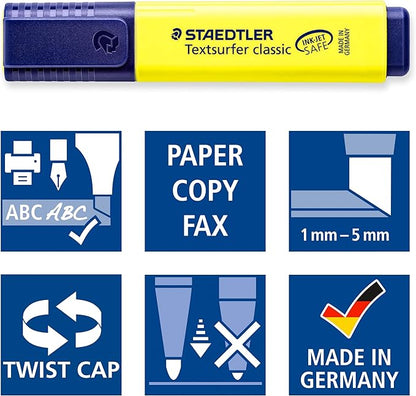 Staedtler Highlighter: Textsurfer Classic Yellow 364-1