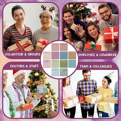 Yinder 24 Pcs Employee Appreciation Sticky Notes Thank You Gifts Bulk Note Pads with Sayings Teacher Gift Mini Pocket Inspirational Notepads for Coworker Office Supply 3 x 3'' (Classic,Thanks)