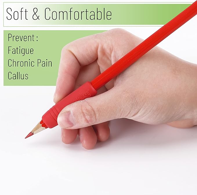 Mr. Pen- 12 Pack, Colorful, Pencil Grips, Pencil Holder for Kids, Pencil Grippers for Kids, Rubber Pen Grips for Adults with Arthritis