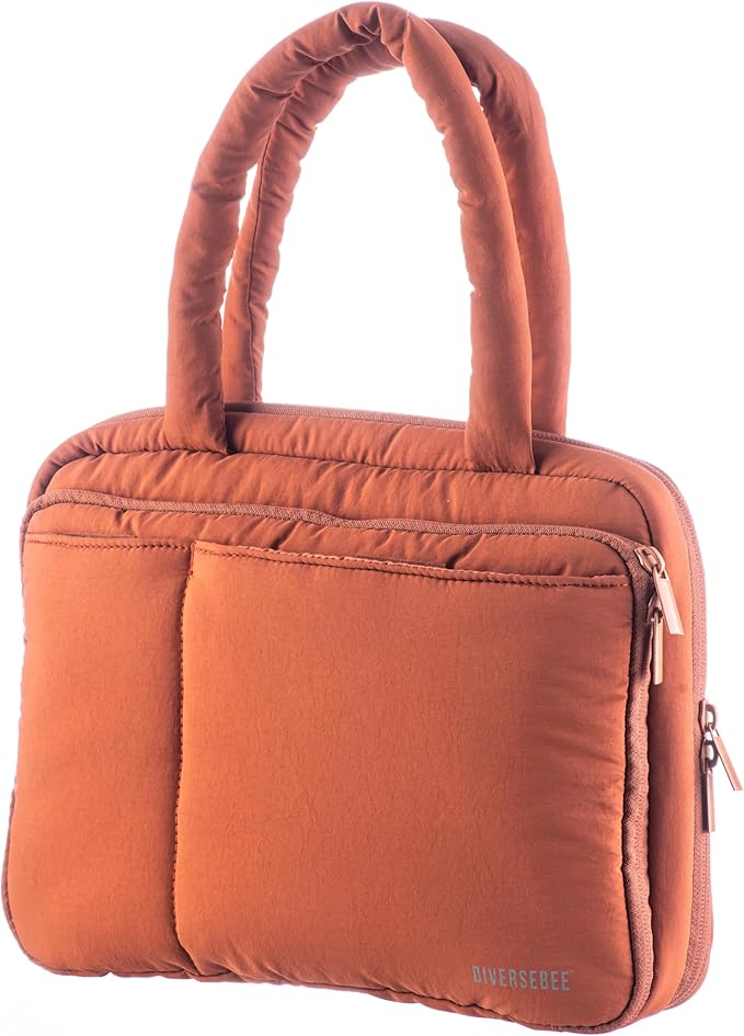 DiverseBee Large Bible Cover with Handles, Bible Carrying Case for Women, Bible Tote Bag, Book Cover, Bible Accessories Gift (Terracotta)