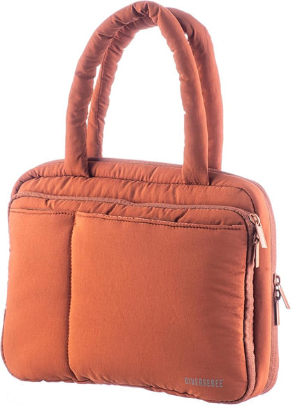 DiverseBee Large Bible Cover with Handles, Bible Carrying Case for Women, Bible Tote Bag, Book Cover, Bible Accessories Gift (Terracotta)