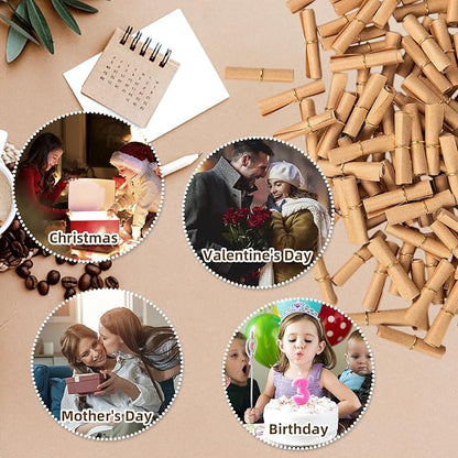 300 Pieces Scroll Paper Mini Message In a Bottle Message Paper Scrolls Mini Lucky Wishing Paper Rolls for Birthday, Anniversary, Valentine