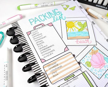 Zebra Mildliner Double Ended Highlighter, Assorted Ink Colors, Bold-Chisel/fine-Bullet Tips, Assorted Barrel Colors, 10/set