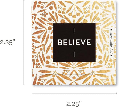 Compendium ThoughtFulls Pop-Open Cards — Believe — 30 Pop-Open Cards, Each with a Different Inspiring Message Inside