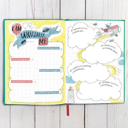 Big Life Journal - Daily Journal for Kids - A Growth Mindset Workbook for Children – Interactive Journal and Goal Planner for Kids – Daily Guided Journal for Children… (Green)