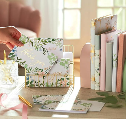 American Greetings Blank Thank You Cards with Envelopes for Wedding, Birthday, Baby Shower, Floral (48-Count)