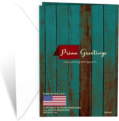 Prime Greetings Religious Birthday Card For Son, Made in America, Eco-Friendly, Thick Card Stock with Premium Envelope 5in x 7.75in, Packaged in Protective Mailer