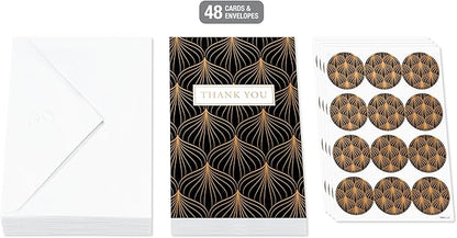 American Greetings 48-Count Blank Wedding Thank You Cards with Envelopes