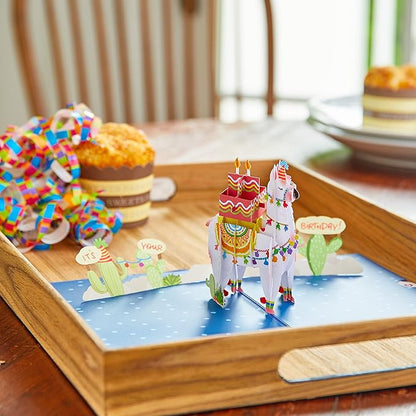 Lovepop Birthday Pop-Up Card for Her, Him, Men, Women - 3D Animal Greeting Cards - Sound The A-Llama - 5" x 7" - Blank Notecard & Envelope Included