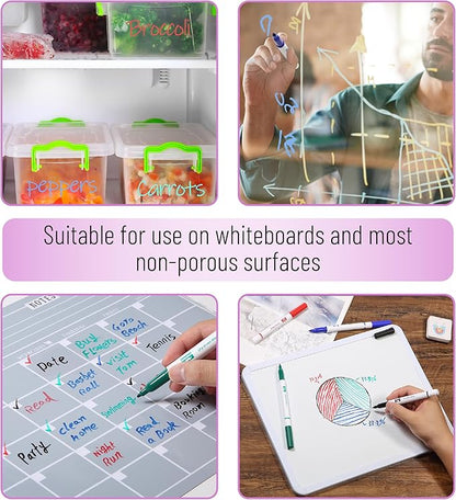 Mr. Pen- Dry Erase Markers Bulk, Fine Tip, 60 Pack, 10 Colors, White Board Markers Dry Erase Bulk Whiteboard Markers, Dry Erase Pens, Bulk Dry Erase Markers for Classroom, Dry Erase Marker Bulk